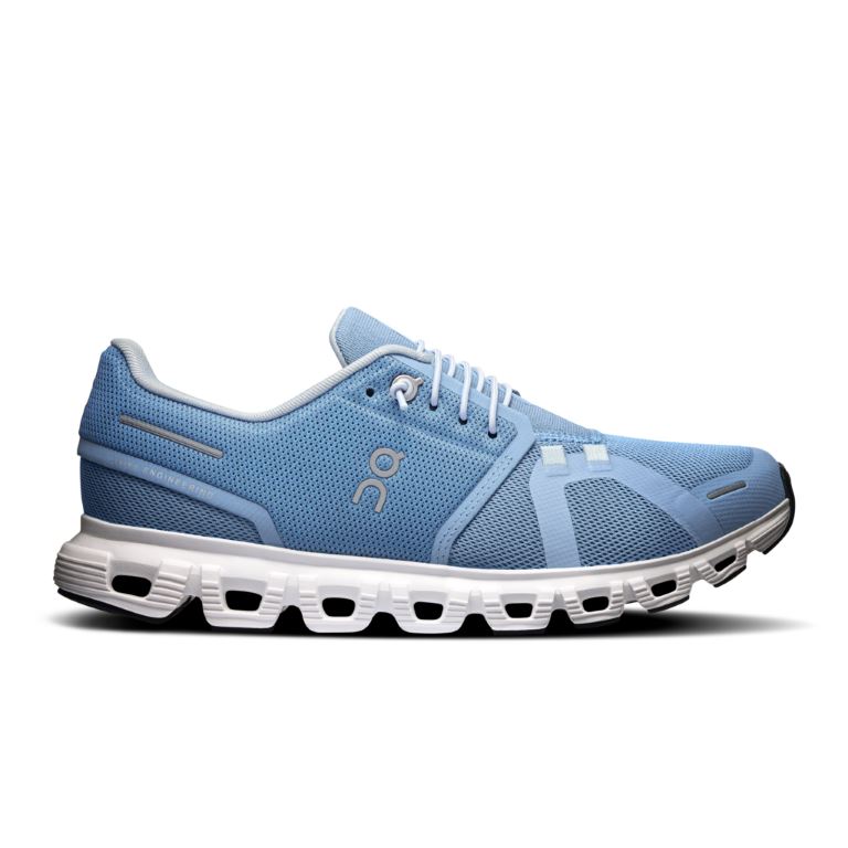 ON Cloud 6 Lage Wandelschoen Dames Chambray | White 42