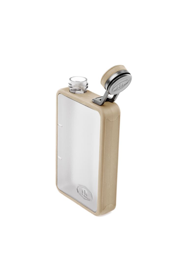 Gsi Boulder Flask 6 OZ Sand - Drinkfles - Sand