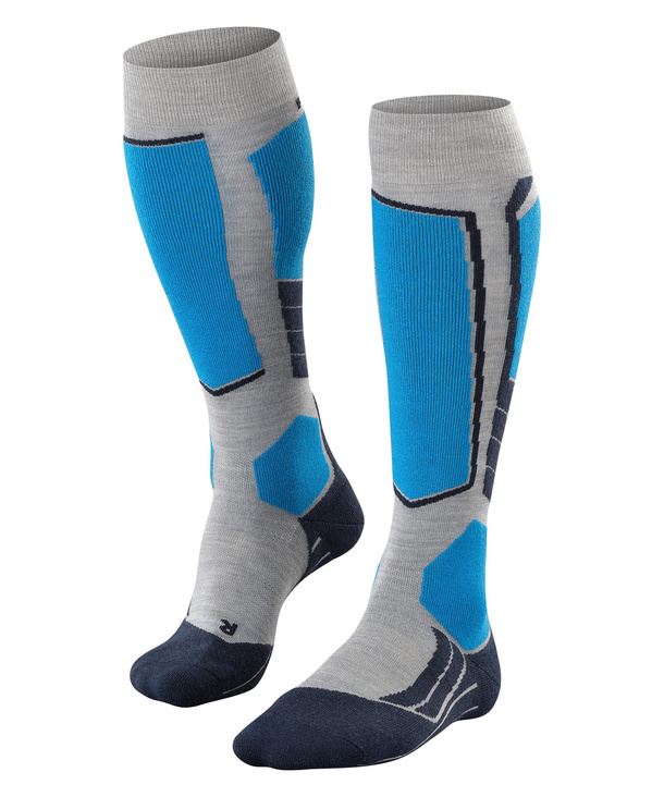 Falke Chaussette Sk2 Wool pour hommes Gris clair 44-45
