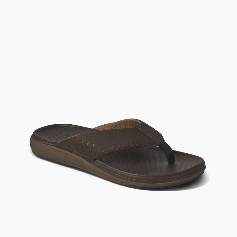 REEF Cushion Norte Slipper Heren Dark Brown 8