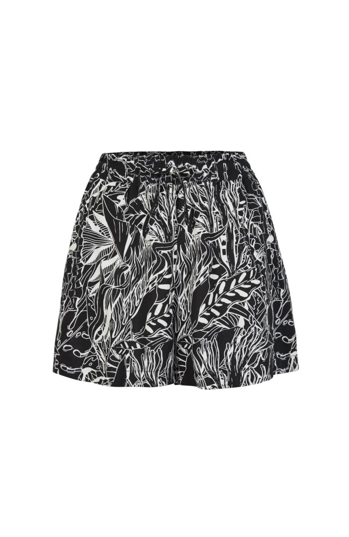 Oneill Java Wave Dames Kortebroek White / Black Comic Seaweed XL