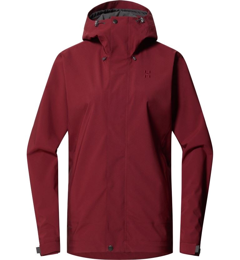 Haglofs Breeze Proof Hardshell Jas Dames Carmine Red L