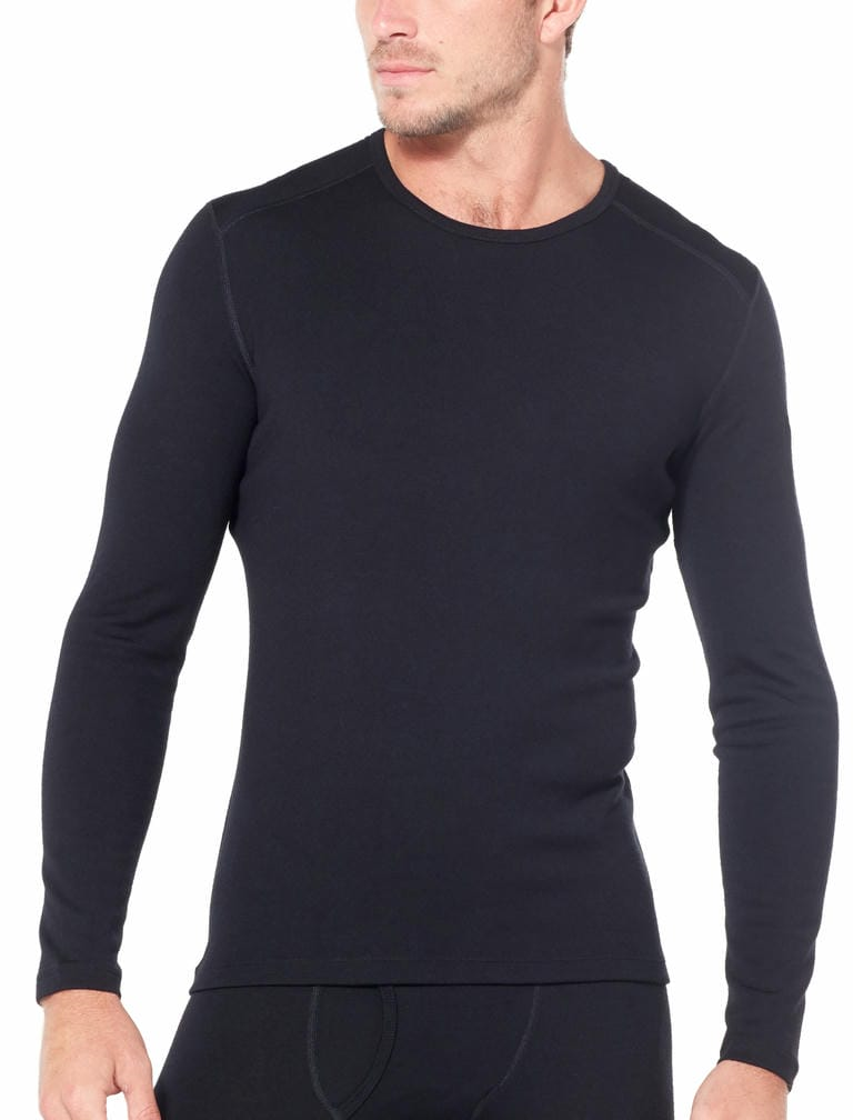 Icebreaker Merino 260 Tech Ls Crewe Thermoshirt Heren Black Xxl