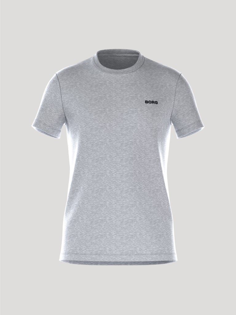Björn Borg Borg Essential 4 T-shirt Heren Light Grey Melange L