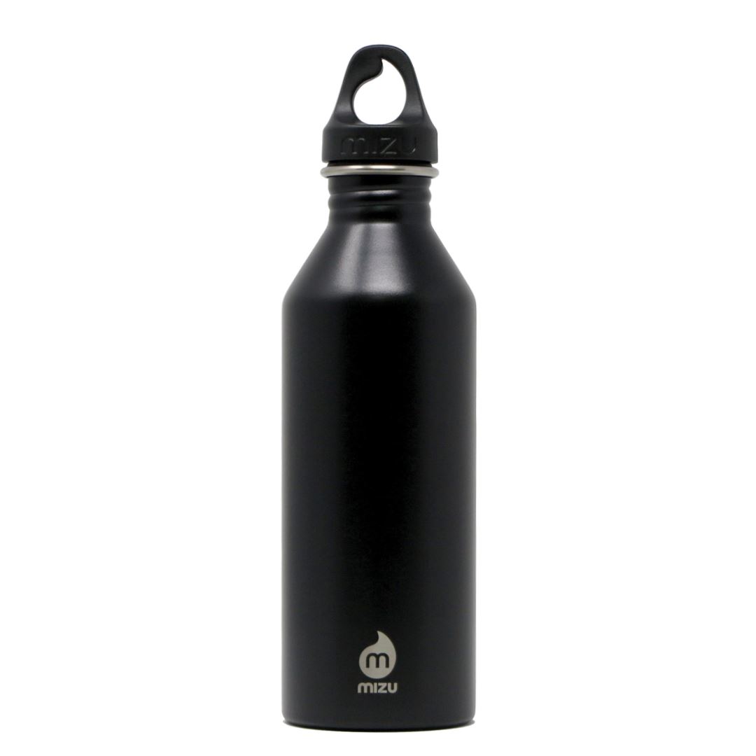 Mizu Drinkfles M8 Black Duurzame RVS Waterfles 800 ml - Zwart