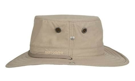 Hatland - UV Boonie hoed voor heren - Radford Supplex - Khaki - maat M (57CM)