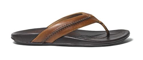 Olukai Mea Ola Slipper Heren Tan/Dark Java 43