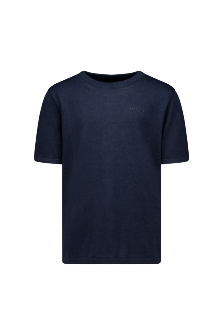 Airforce Knitted T-shirt Kinder - Jongens Dark Navy Blue 8