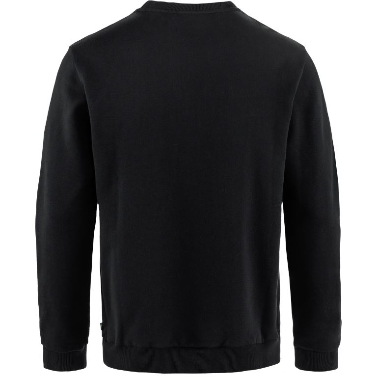 Fjallraven Logo Sweater Heren Black L