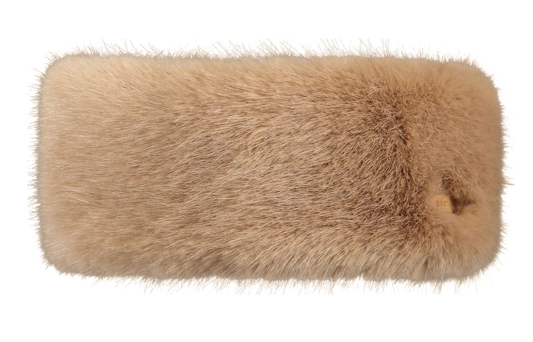 Barts Fur Haarband Dames Light Brown one size