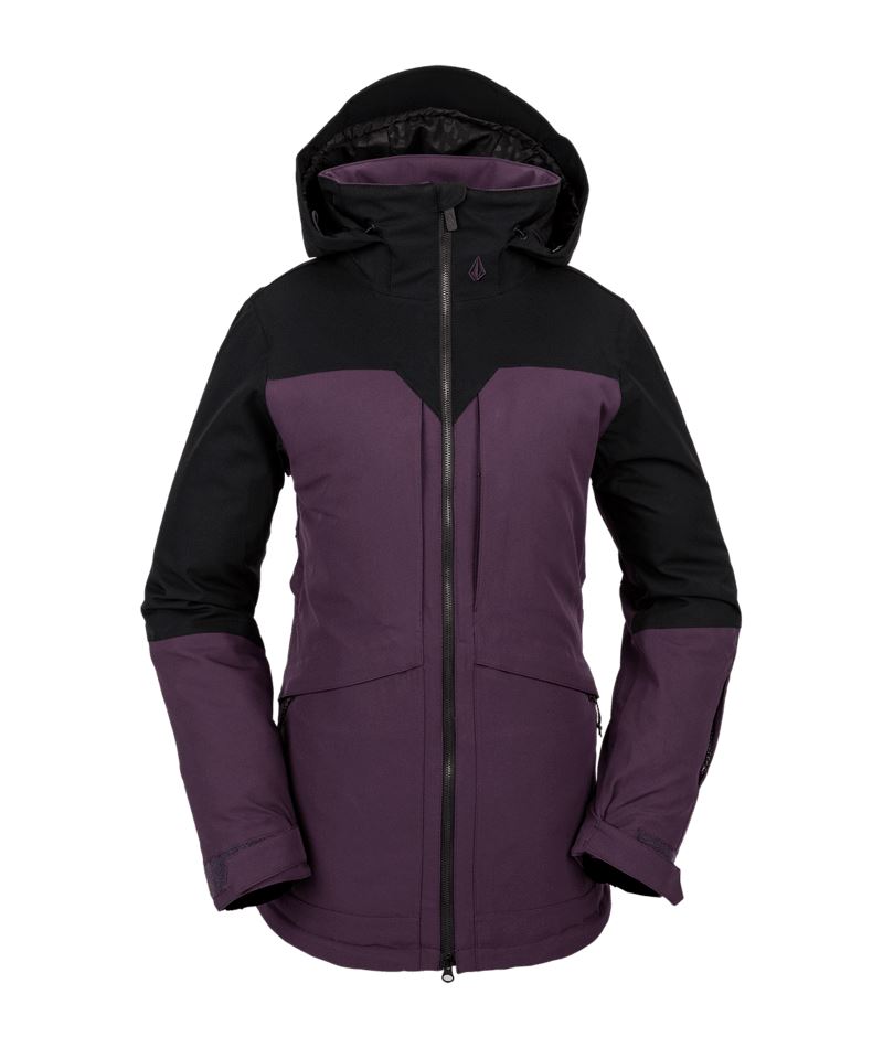 Volcom Shelter 3D Stretch Dames Wintersportjas Blackberry M