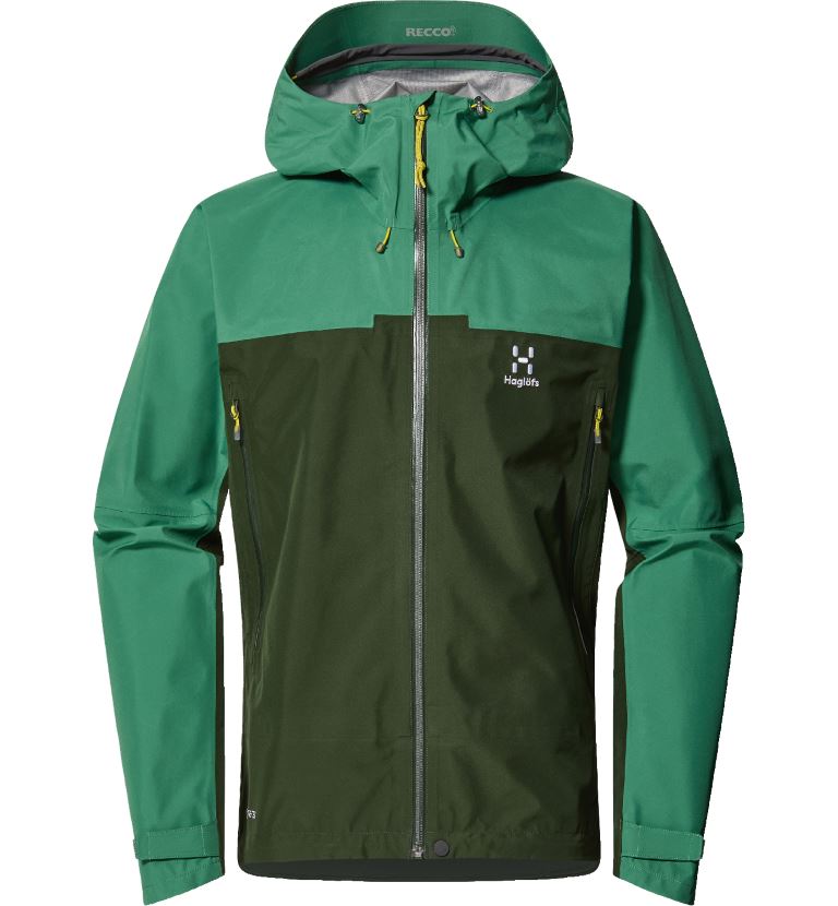 Haglofs Roc Flash Gtx Hardshell Heren Dk Jelly Green/Seaweed Green M