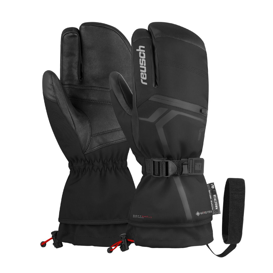 Reusch Down Spirit GORE-TEX® 3 Vinger Handschoen Black/Silver 10